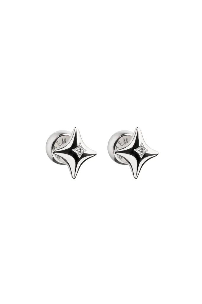 Halo Star Stud Earrings