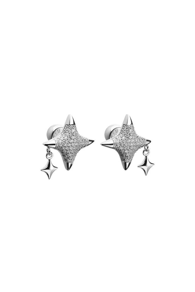 Star Charm Stud Earrings
