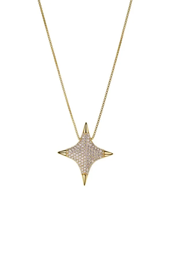 Exclusive Necklaces Star Pendant, yellow gold from Guzema