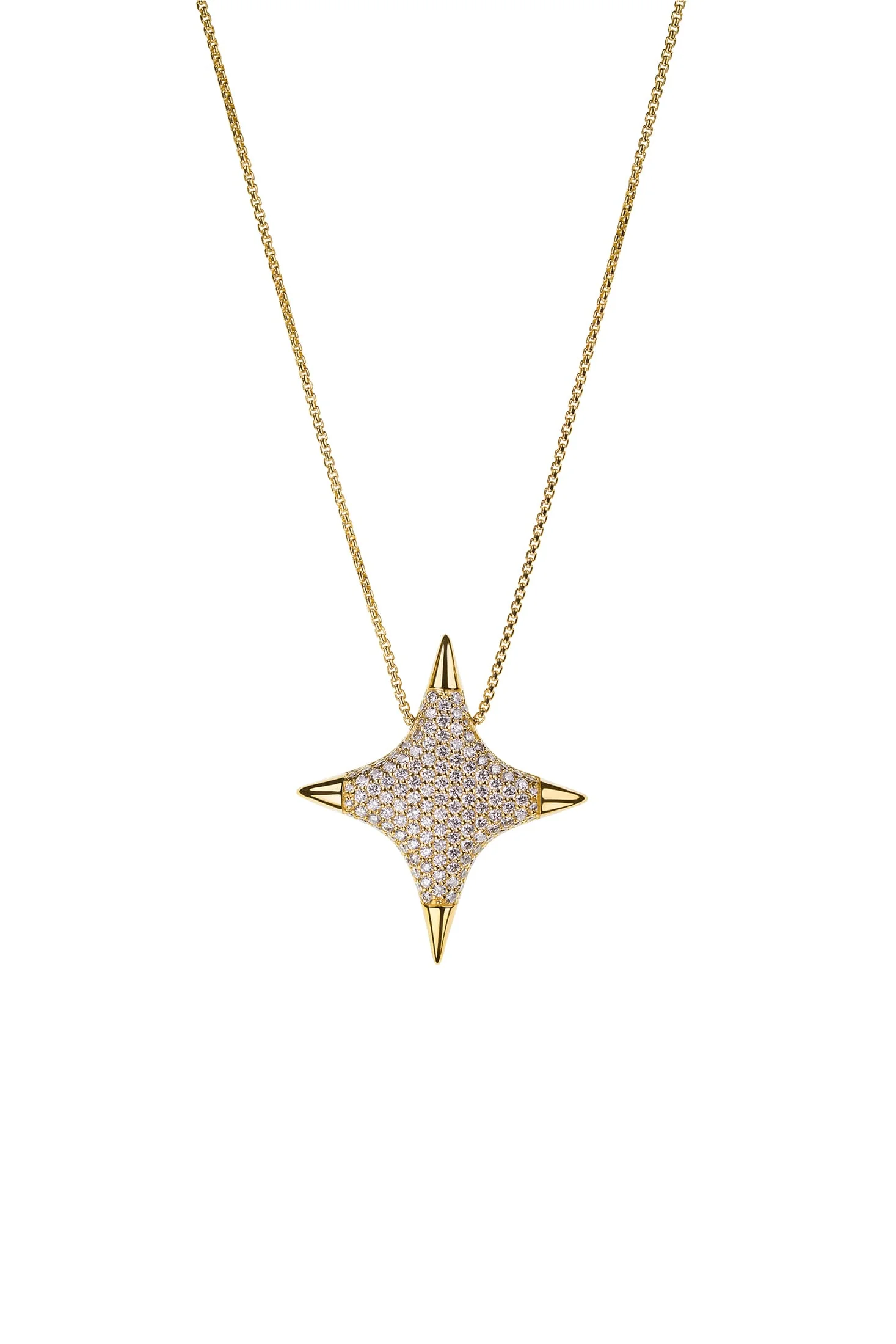 Exclusive Necklaces Star Pendant, yellow gold from Guzema