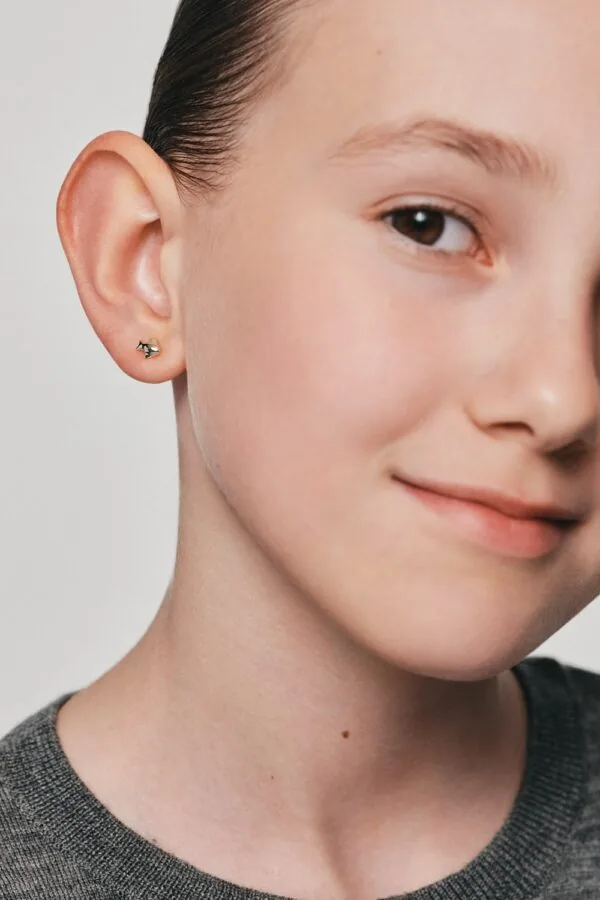 Earrings Fish Stud Earrings, white gold for a unique and sophisticated look