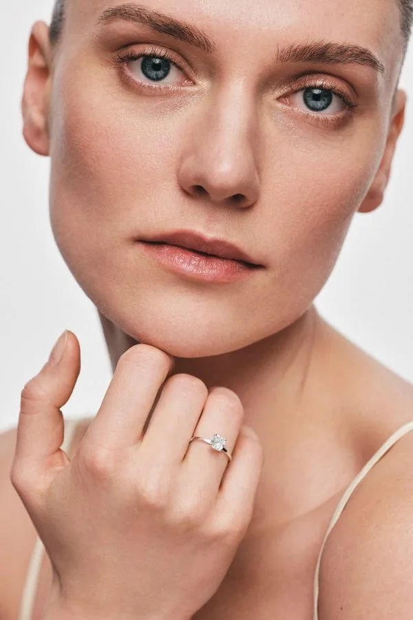 Rings Cushion Diamond Ring, 1ct diamond, white gold available online with expert craftsmanship