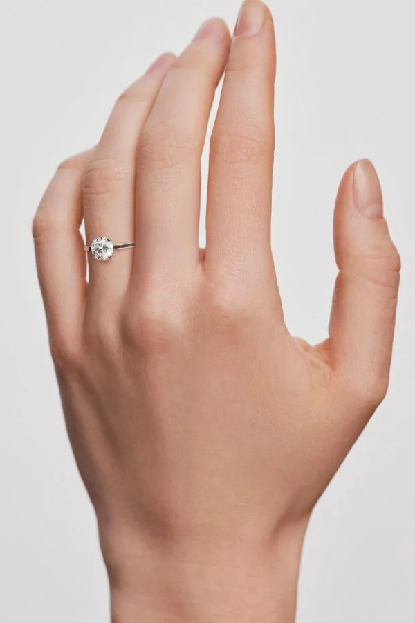 Rings Round Diamond Ring, 1 ct diamond, white gold available online with expert craftsmanship