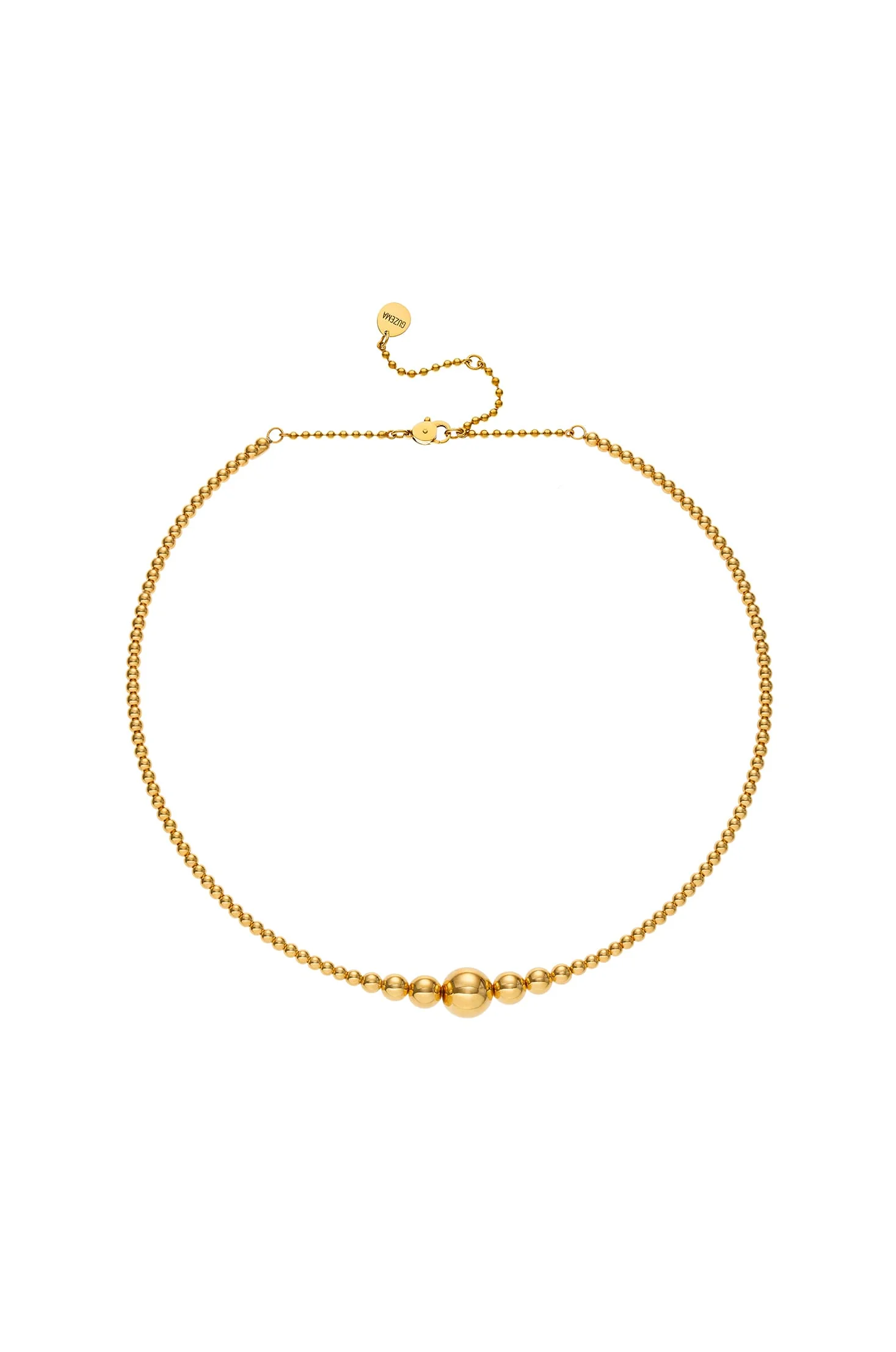 Custom Necklaces Bead Necklace, yellow gold for a luxurious style