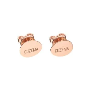 Flat Stud Earrings, rose gold