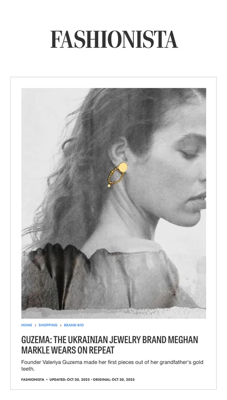 Guzema: The Ukrainian Jewelry Brand Meghan Markle Wears on Repeat