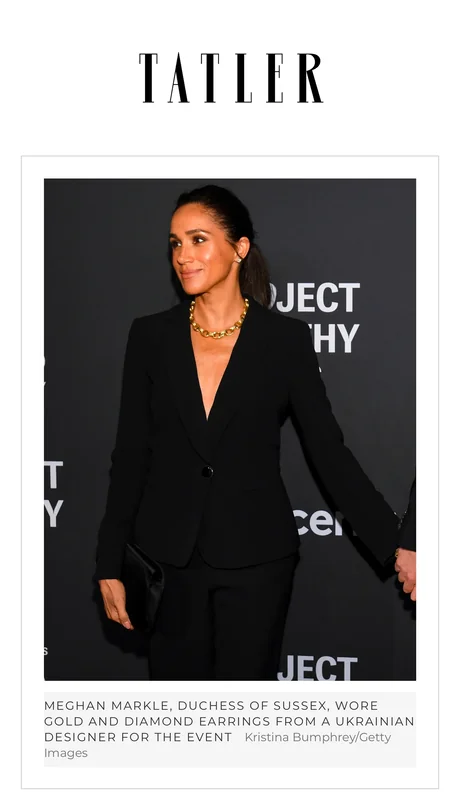 Meghan Markle showcased earrings from Ukrainian designer for high profile New York City gala