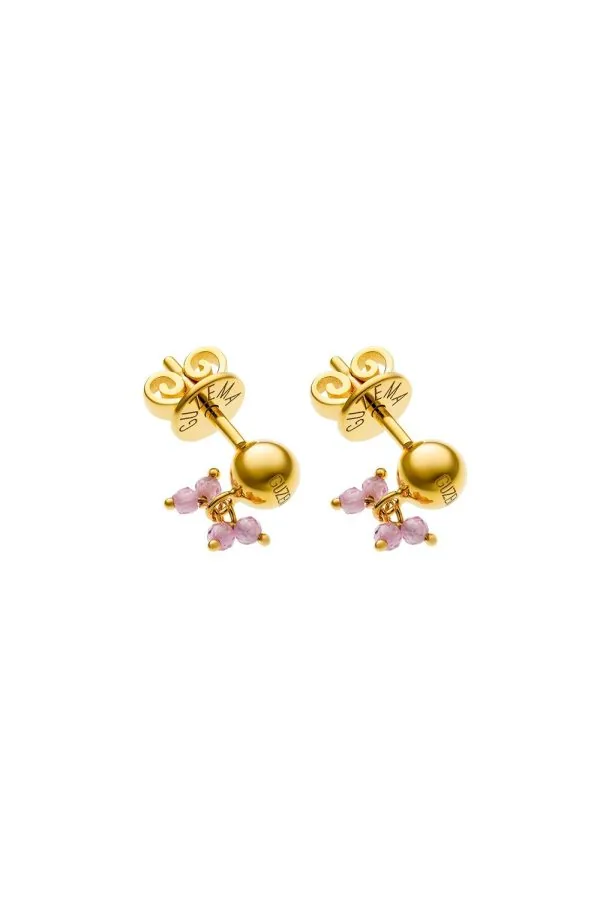 Earrings Tetra Gem Earrings, yellow gold for stylish and elegant looks