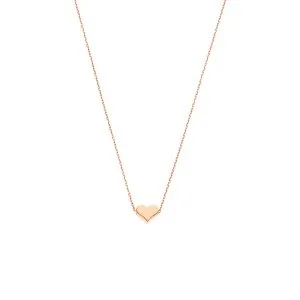 Heart Necklace, rose gold