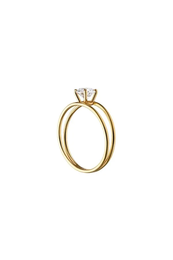 Rings Engagement Ring, 0.5ct diamond with luxury craftsmanship from Guzema