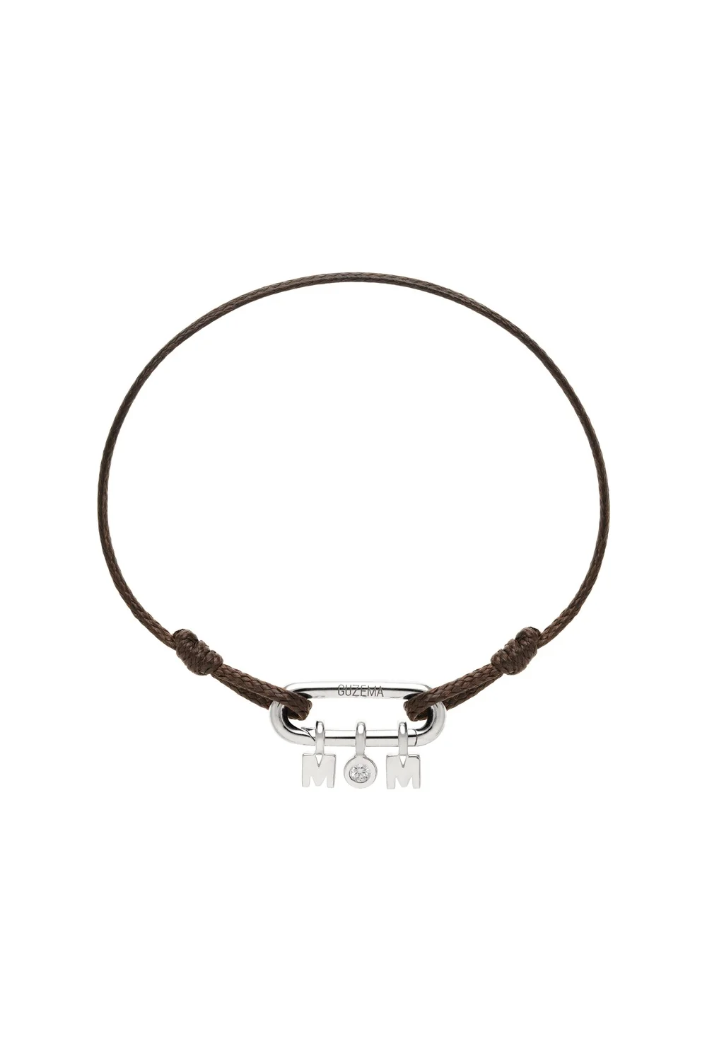 Bracelets MOM Cord Bracelet, diamond, white gold with high-end craftsmanship from Guzema