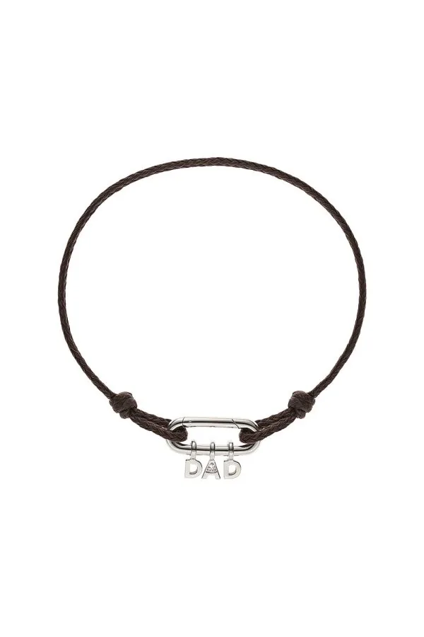 Bracelets DAD Cord Bracelet, diamond, white gold with modern elegance