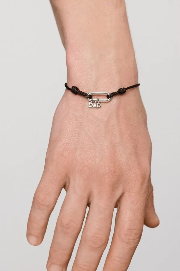 Bracelets DAD Cord Bracelet, diamond, white gold for everyday elegance