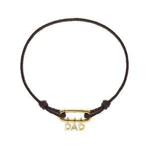 DAD Cord Bracelet, diamond, yellow gold