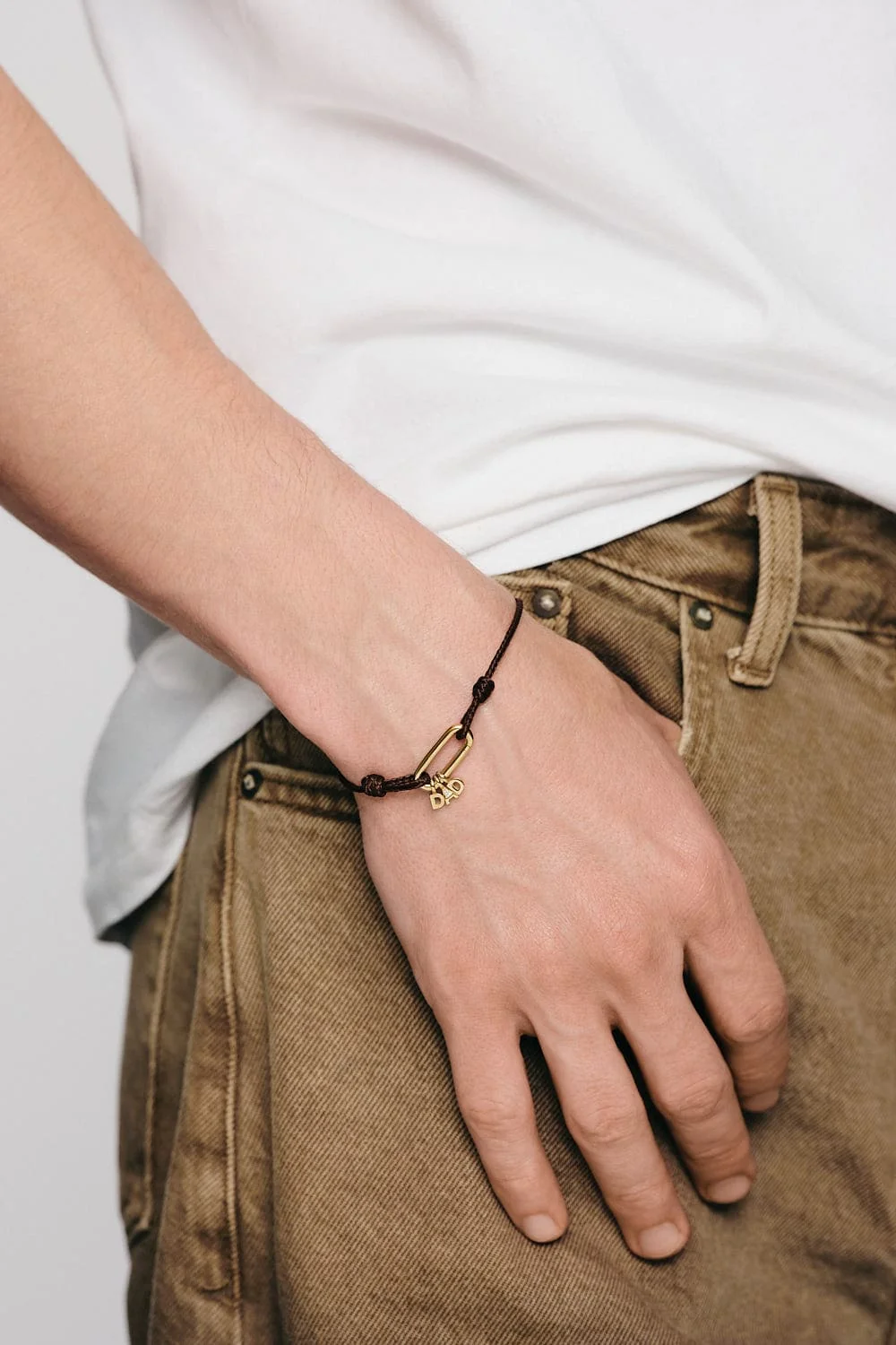 Bracelets DAD Cord Bracelet, diamond, yellow gold with high-end craftsmanship from Guzema