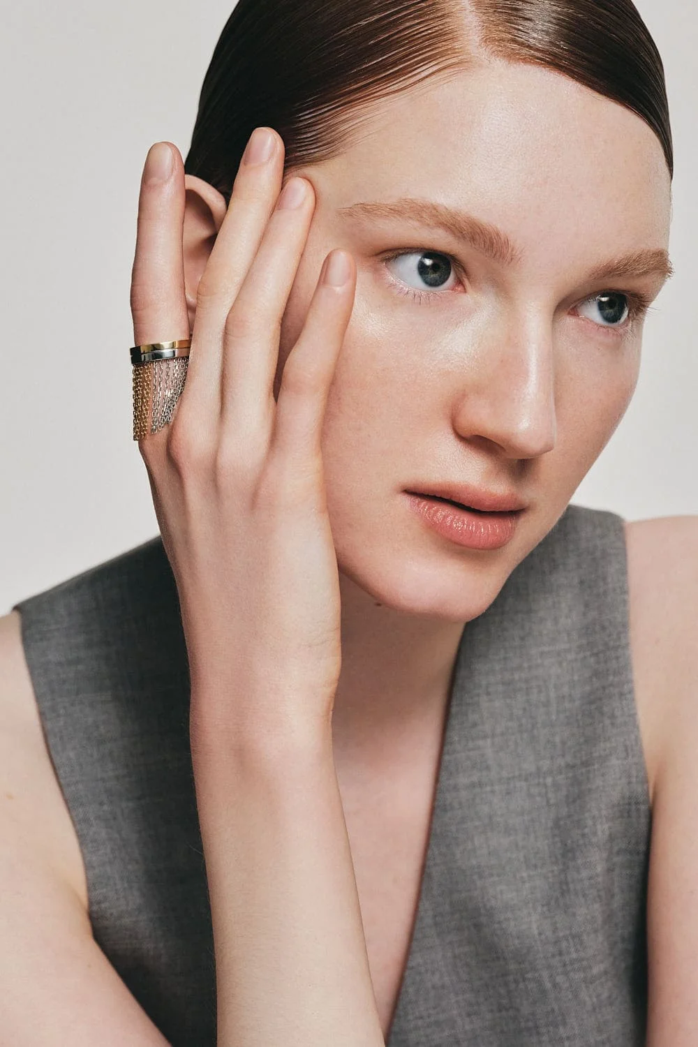 Rings Short Chainfall Ring, white/yellow gold available online with expert craftsmanship